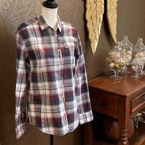 Good man,Plaid Button Up Shirt